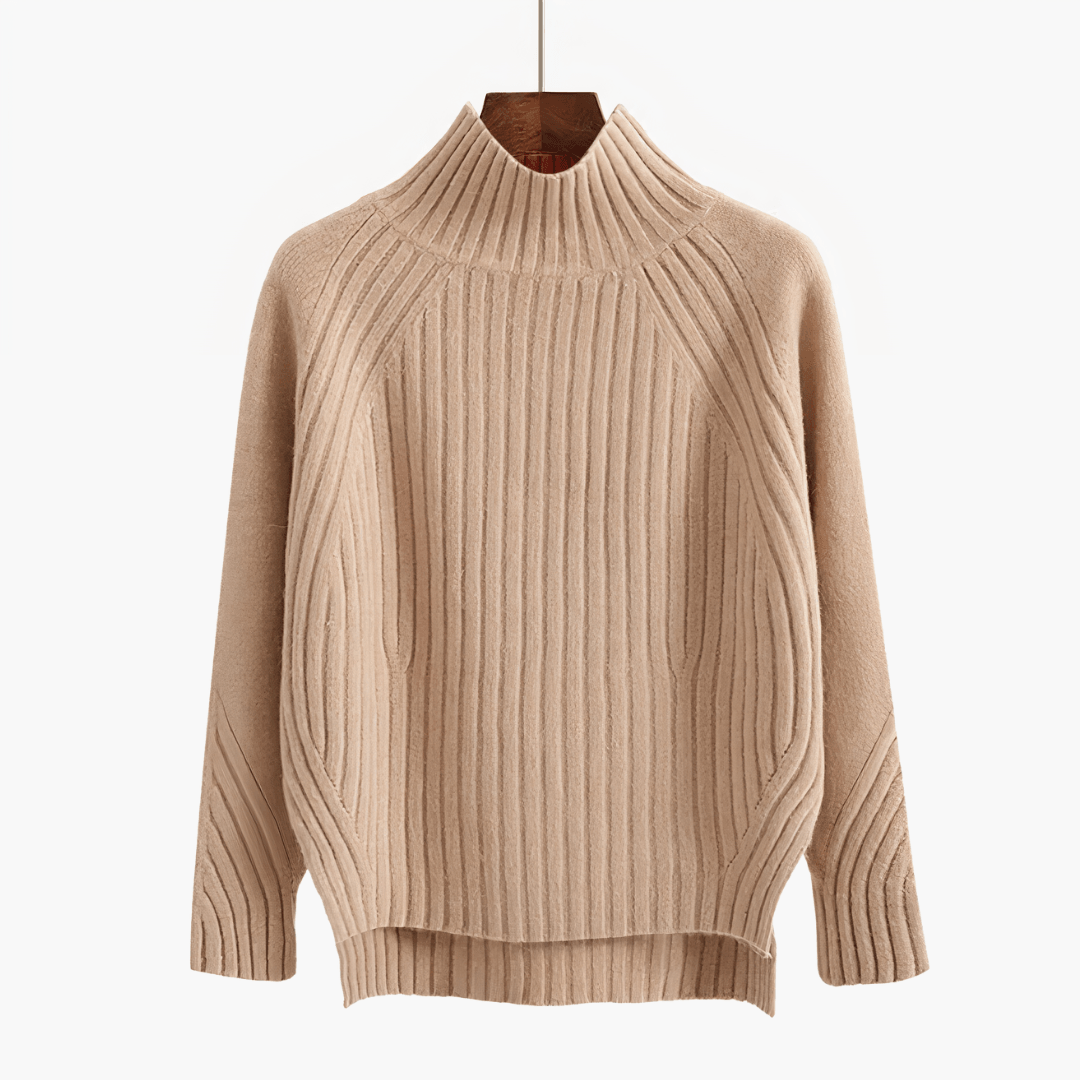 Lina - Jersey de punto con cuello redondo para mujer