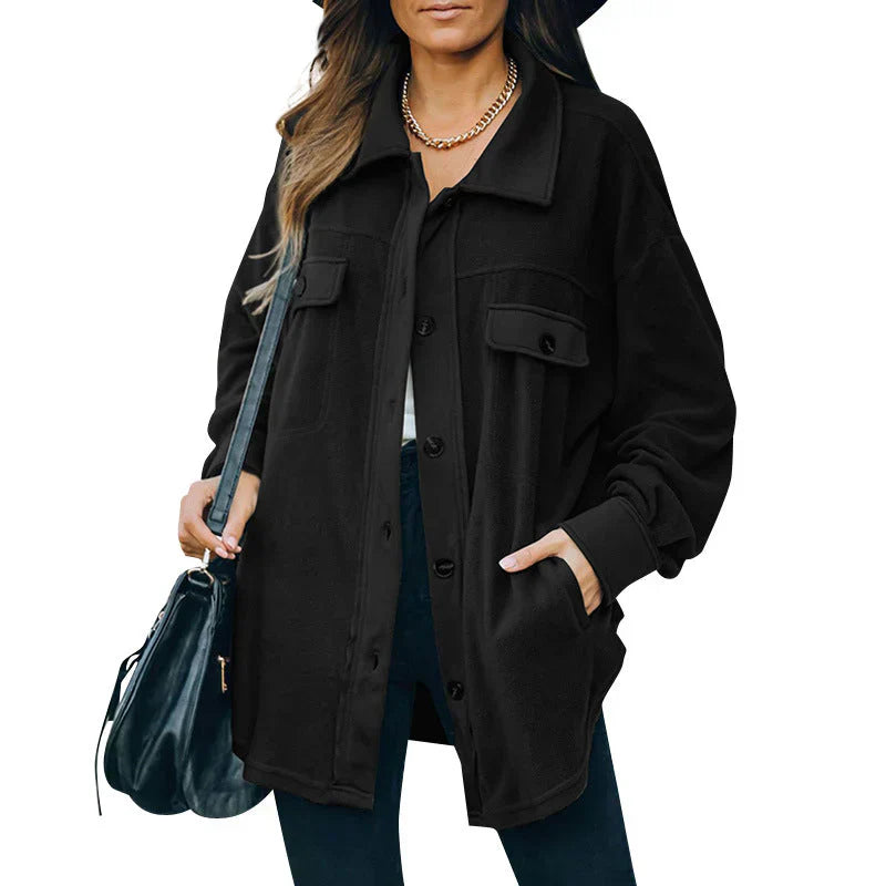 Elise | chaqueta de botones de forro polar