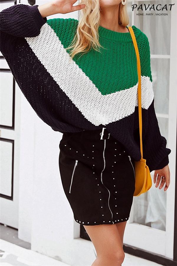 Jersey casual de punto para mujer