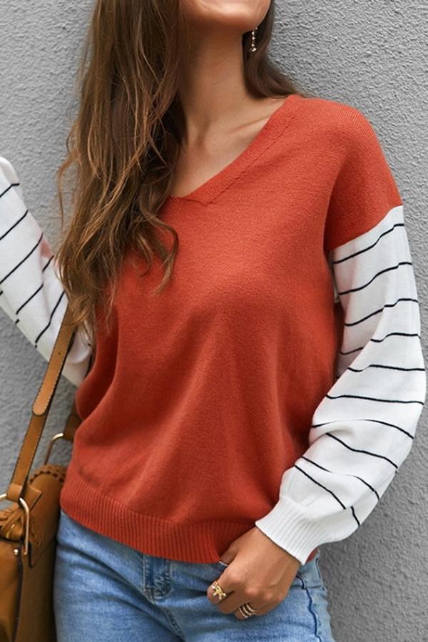 Jersey de mujer con mangas de farolillo