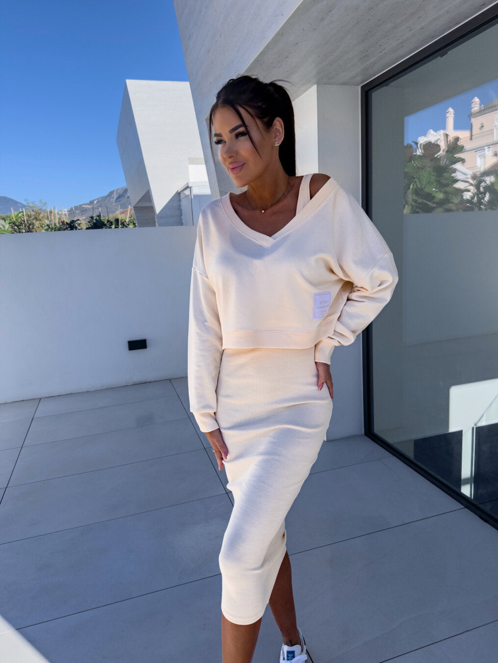 Heidi | Conjunto vestido sudadera
