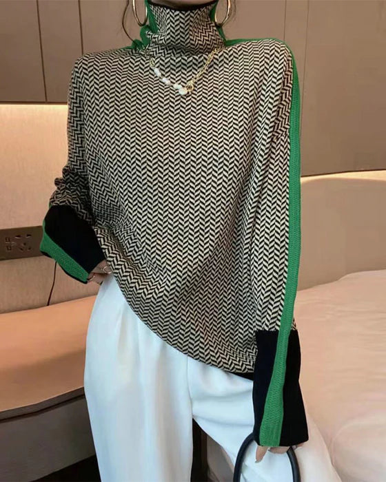 Tara | Jersey de cuello alto elegante y cómodo para mujer