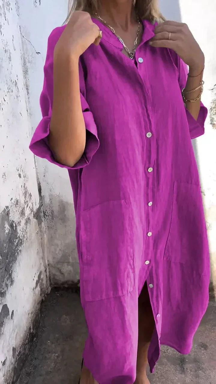 Long Casual shirt dress