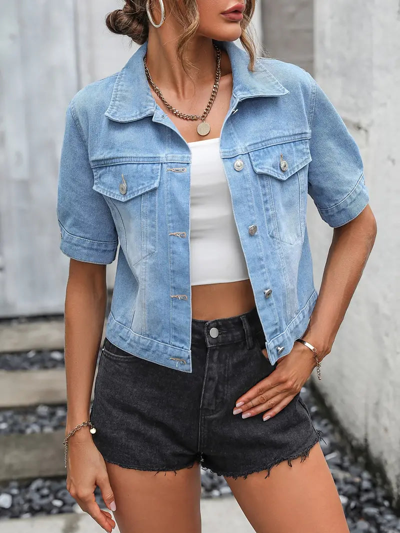 Chaqueta vaquera corta Adèle