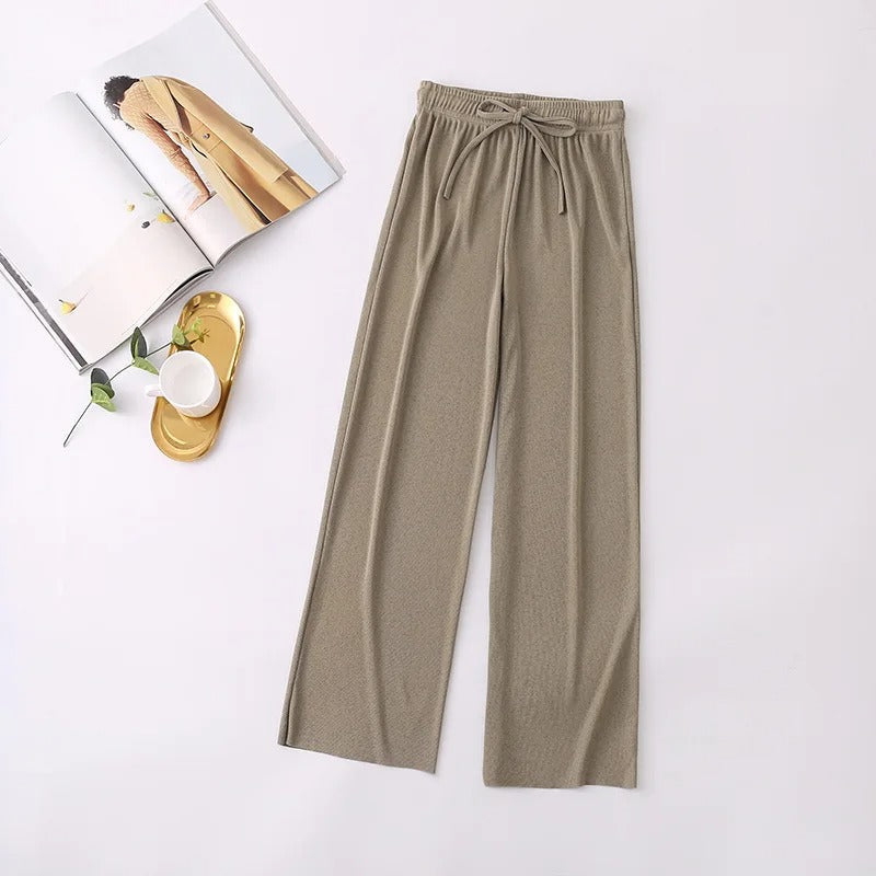 pantalones de punto suave