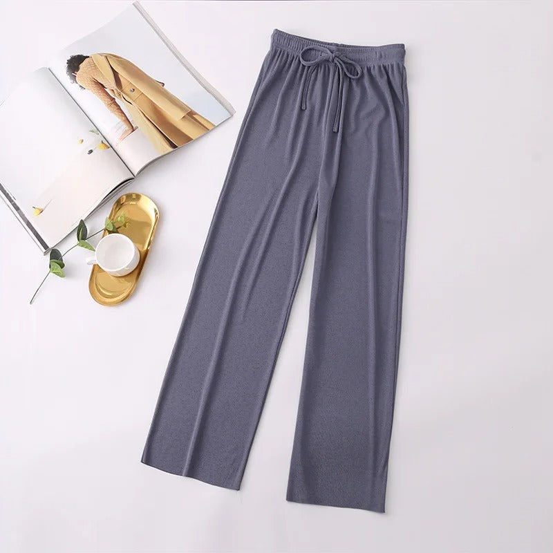pantalones de punto suave