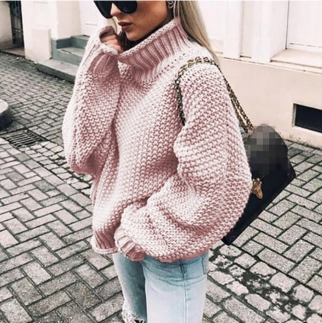 Lyla | Cómodo jersey oversize de cuello vuelto para mujer
