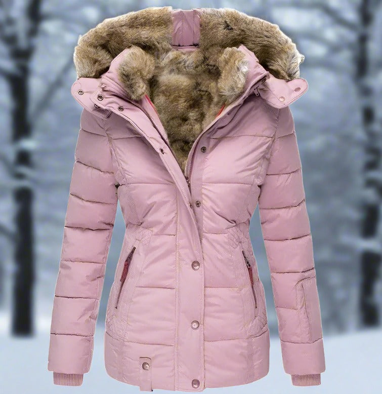 Eva - Chaqueta de invierno de alta calidad forrada de piel sintética para los días fríos