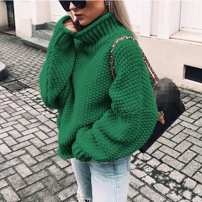 Lyla | Cómodo jersey oversize de cuello vuelto para mujer