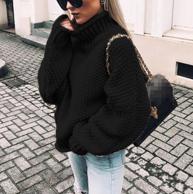 Lyla | Cómodo jersey oversize de cuello vuelto para mujer