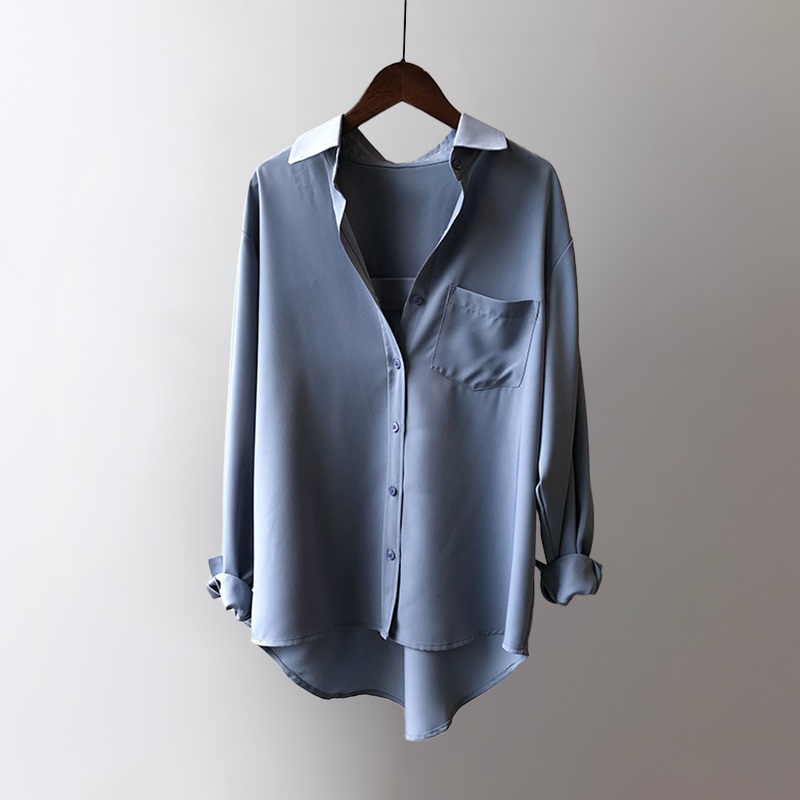 Camisa de señora con bolsillo