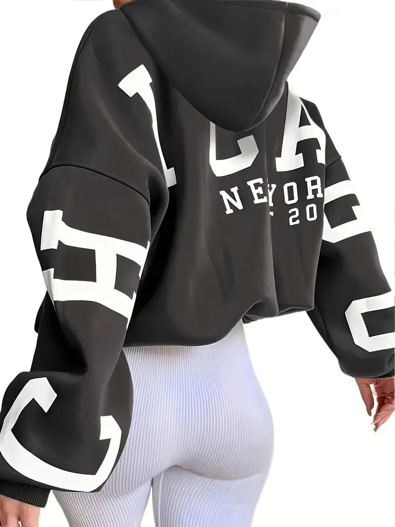 Stella | Sudadera con capucha oversize de manga larga