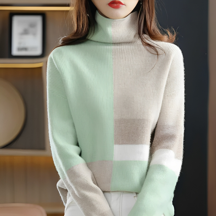 Elisa | Sudadera casual con cuello alto - ideal para otoño/invierno