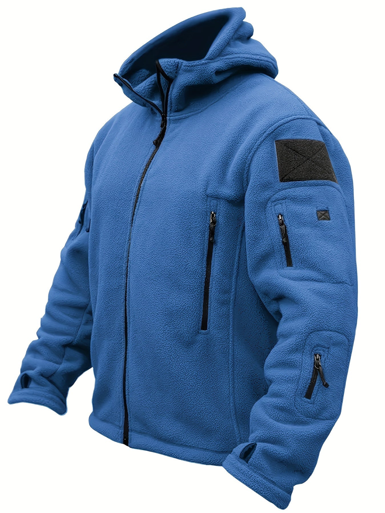 Cálida chaqueta polar cortaviento para hombre | Perfecta para actividades al aire libre