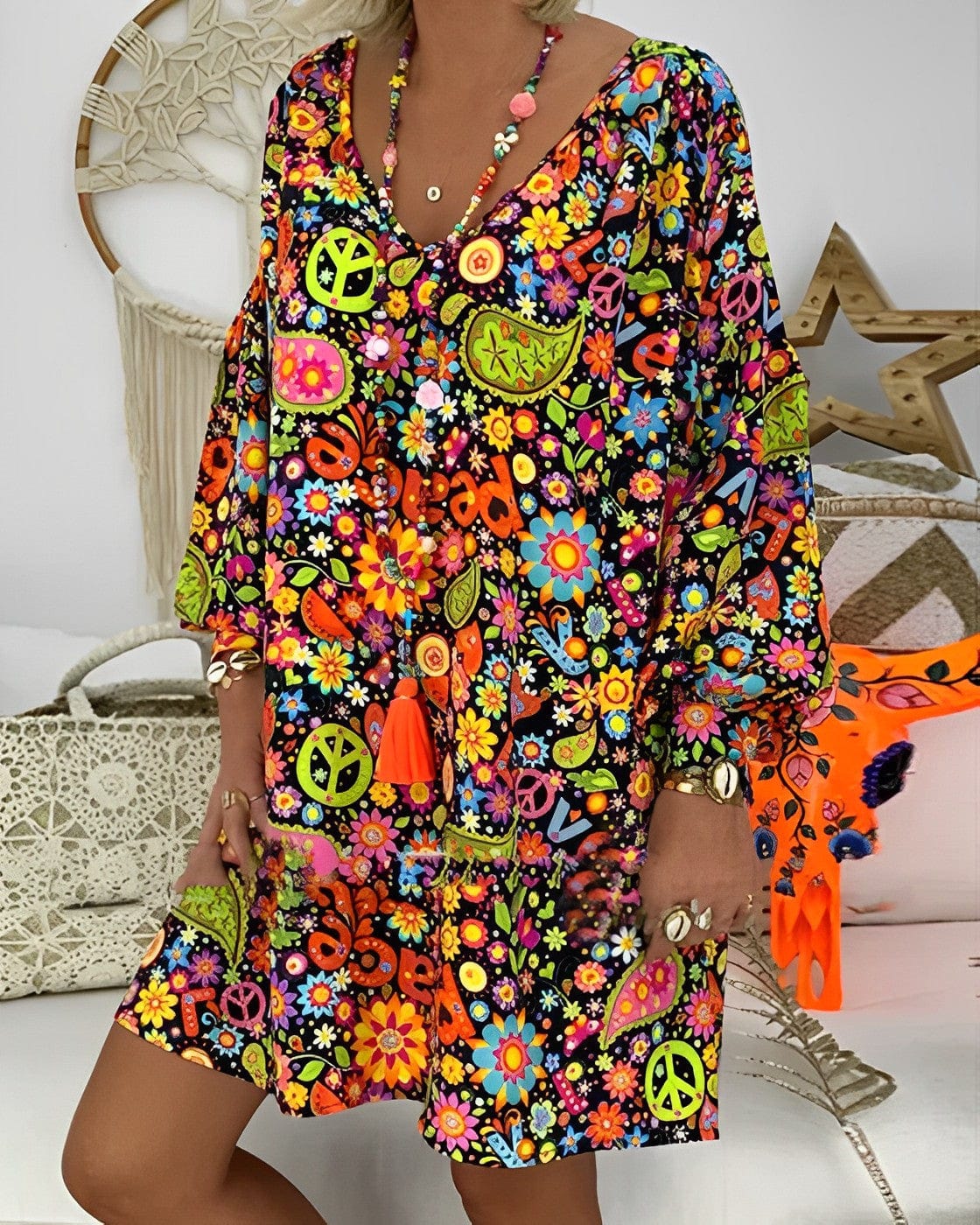 - Vestido estiloso multicolor