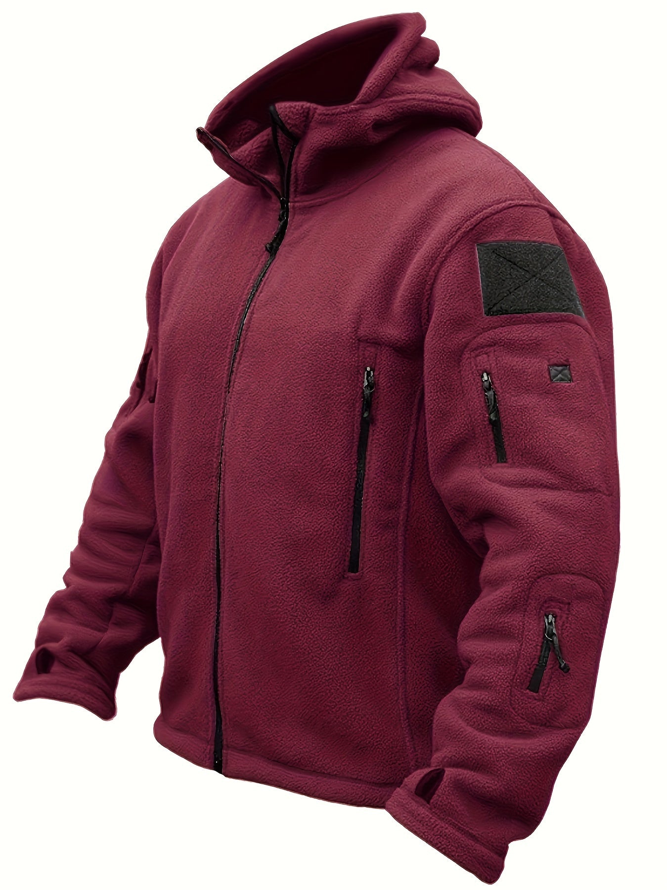 Cálida chaqueta polar cortaviento para hombre | Perfecta para actividades al aire libre