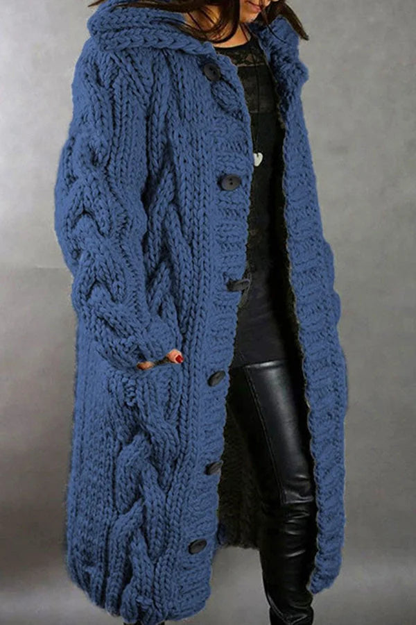 Chaqueta de punto oversize para los días fríos