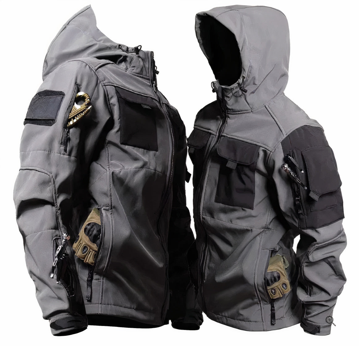 GUNNER | Chaqueta táctica con capucha para hombre