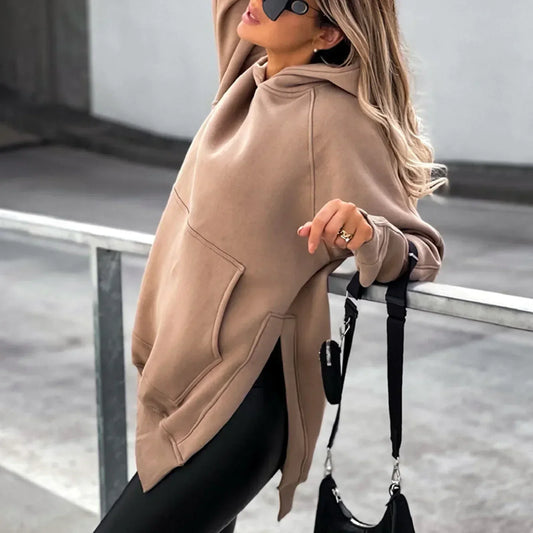 Heidi Fashion | Elegante sudadera con capucha oversize para mujer