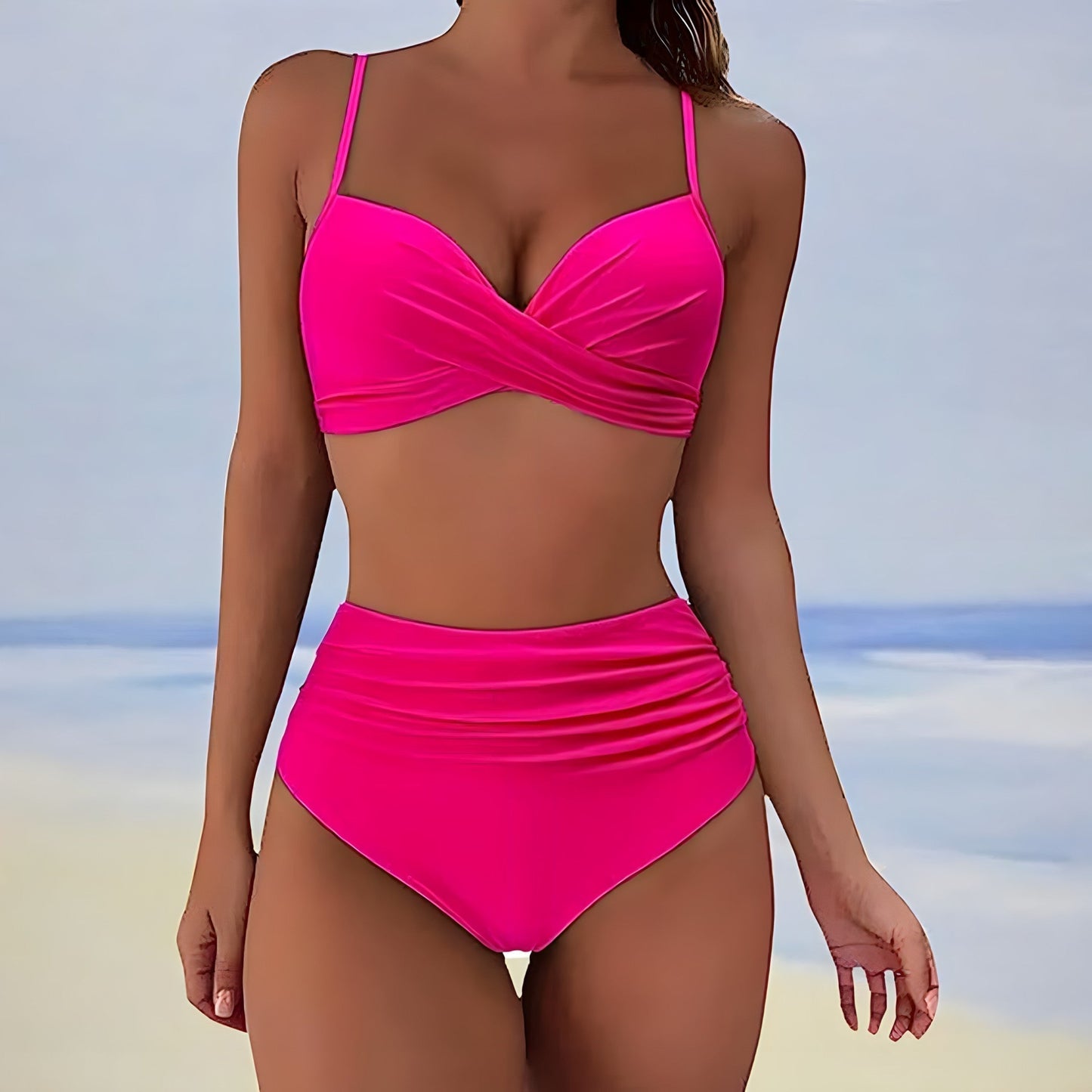 Emma® | Elegante bikini de talle alto
