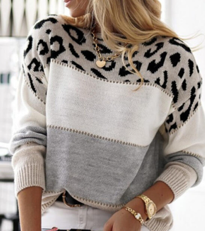 Bennet™ | Jersey con estampado de leopardo