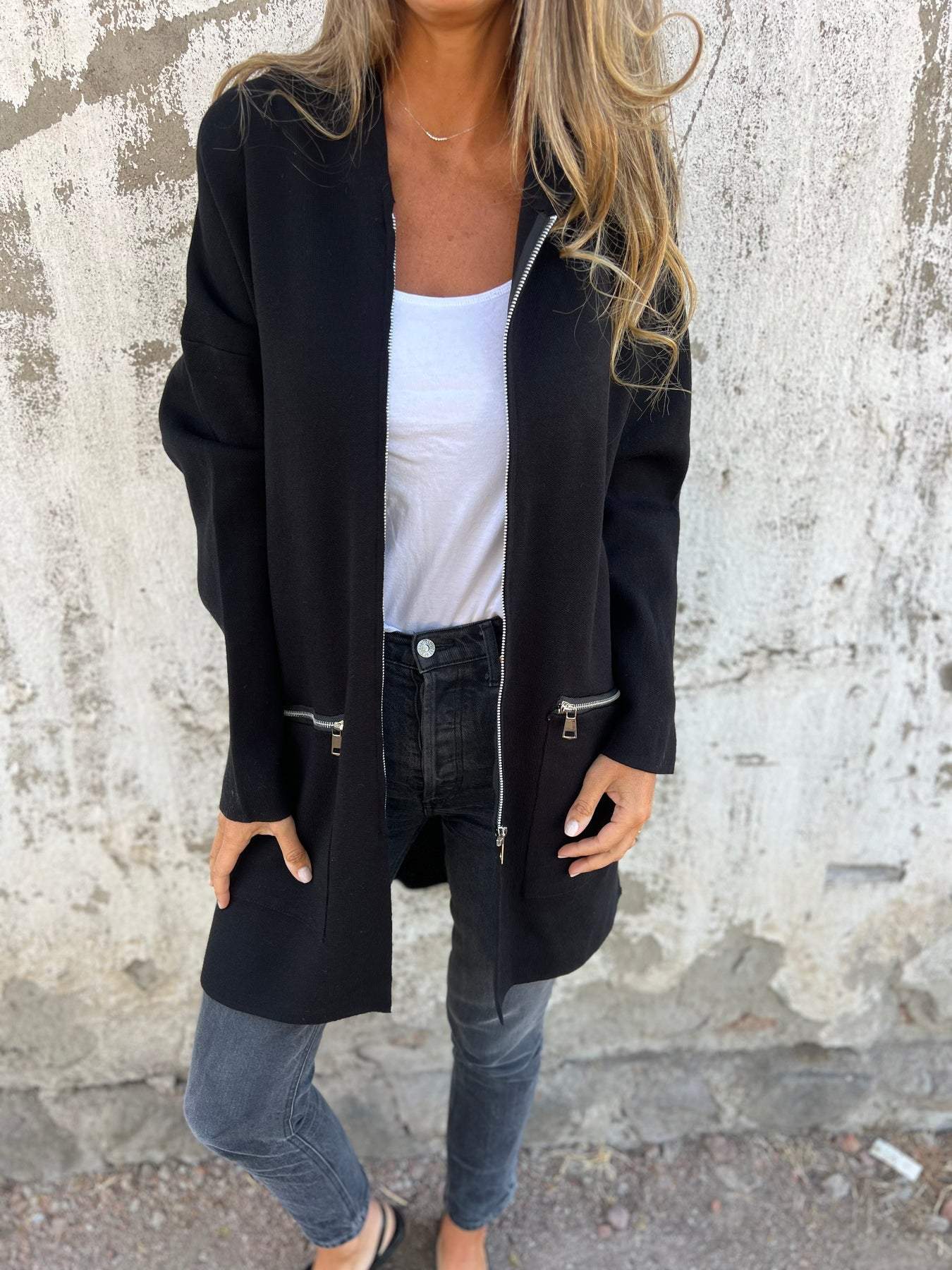 Laurenne | Chaqueta larga para mujer, moderna, elegante y cómoda