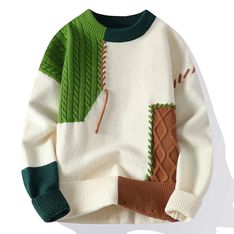 Jersey de mujer con diseño patchwork
