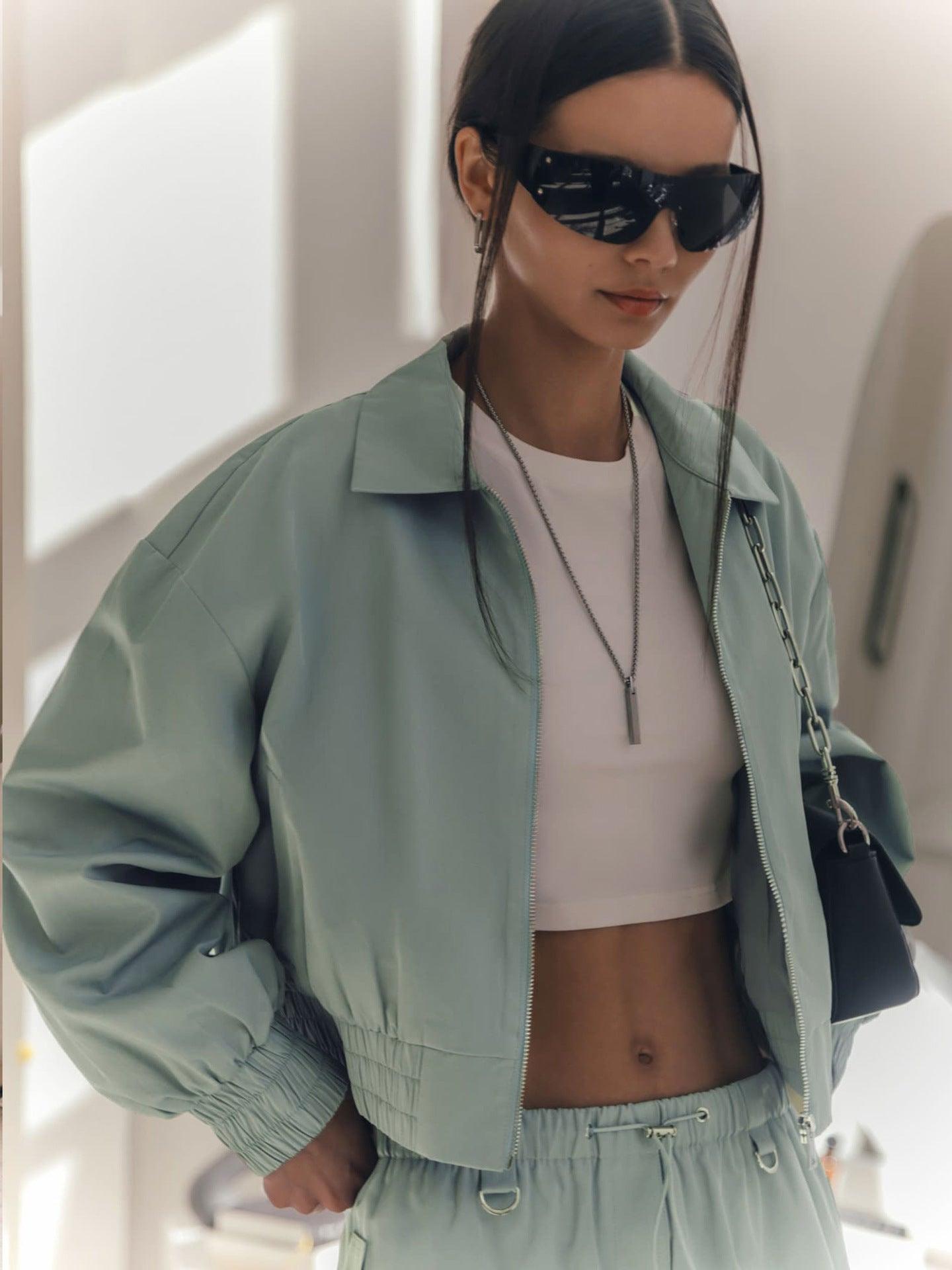 Chaqueta Ismeralda | Chaqueta corta verde de moda