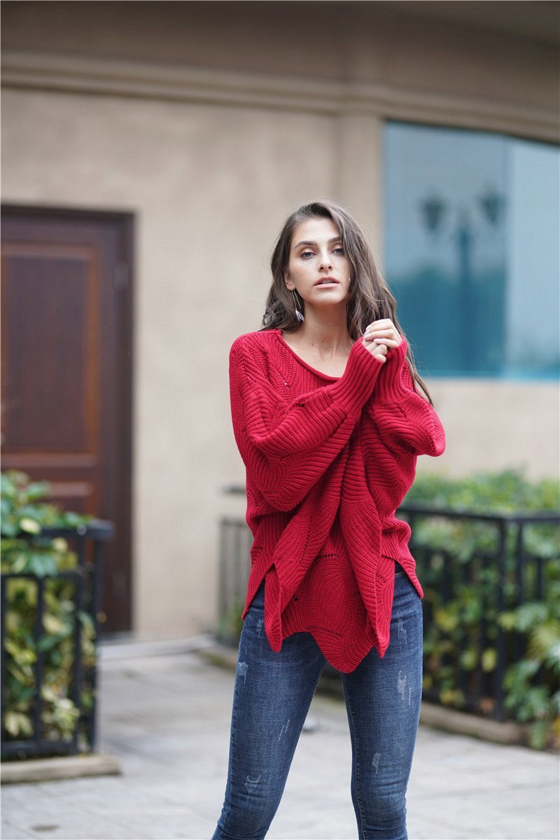 Elaborado jersey de punto para mujer