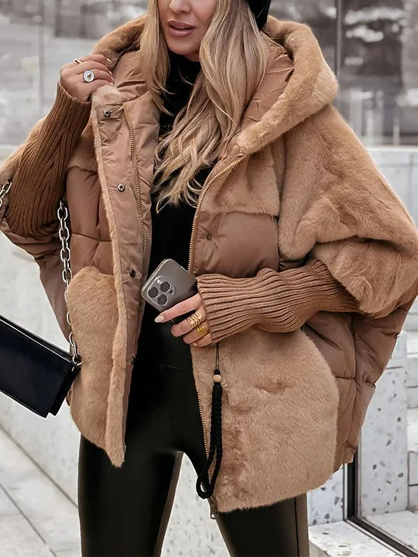 Woolspire™ Chaqueta bomber con capucha para mujer
