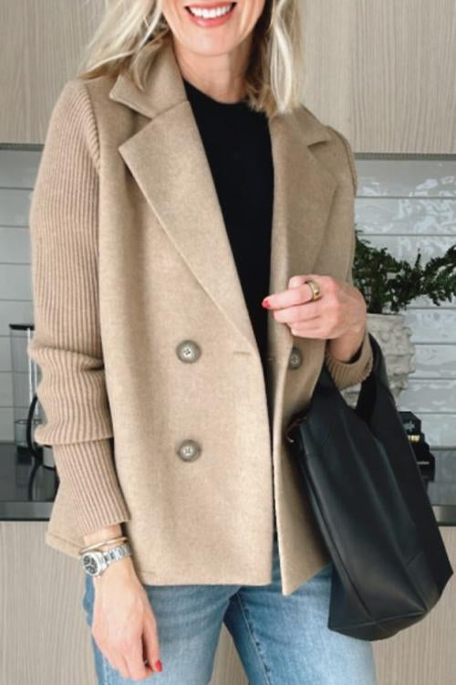 Elvora™ | Blazer elegante con mangas de contraste