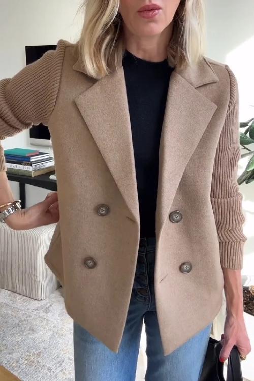 Elvora™ | Blazer elegante con mangas de contraste