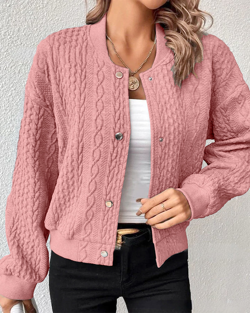 Rose | Chaqueta de punto para mujer con tapeta de botones
