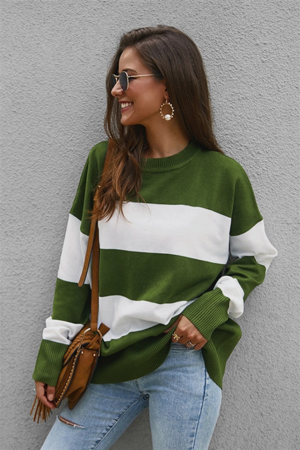 Jersey de mujer con bloques de color