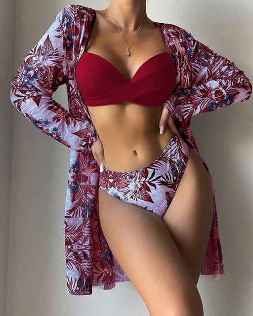 Conjunto de bikini de 3 piezas