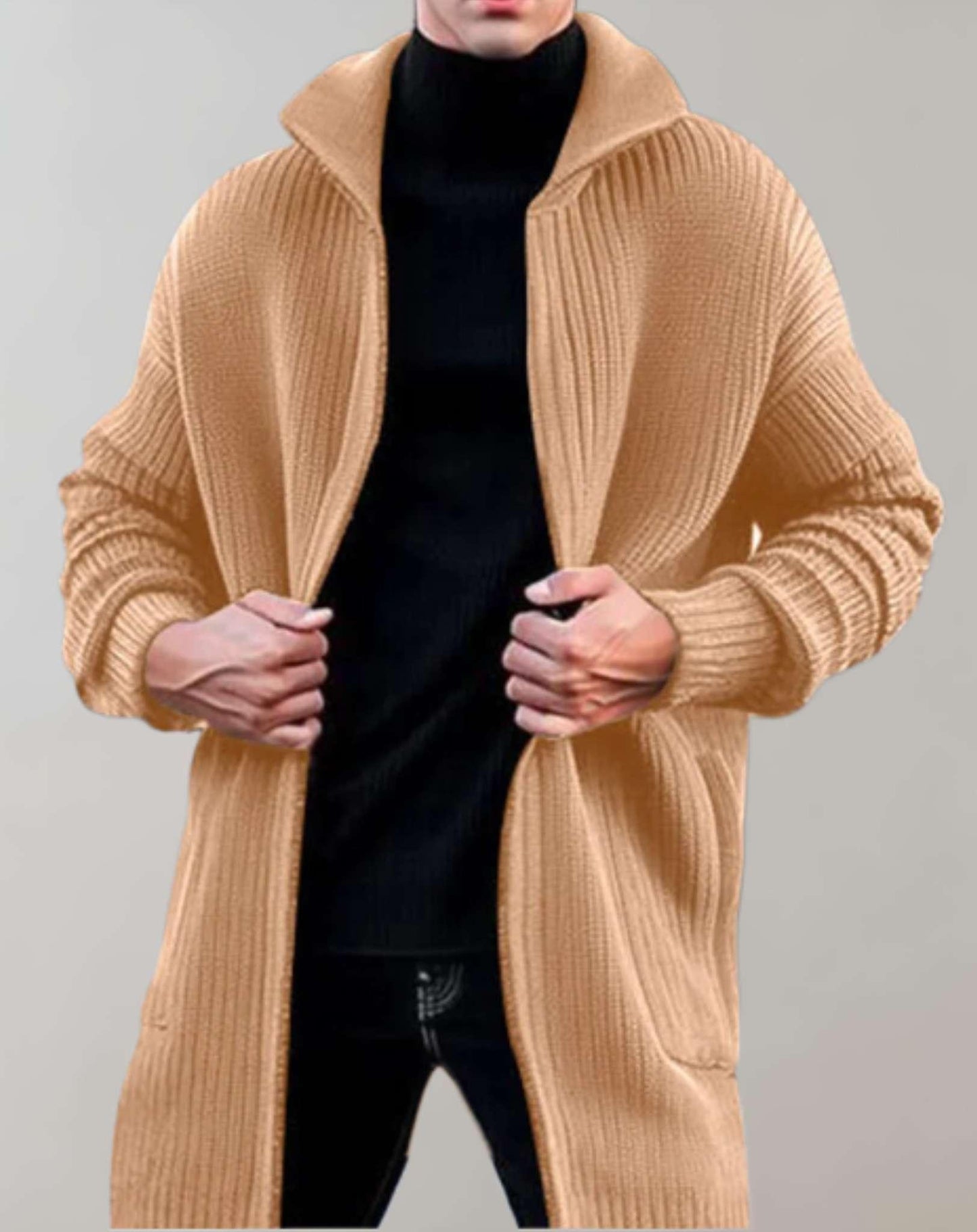 Friederich Cardigan | Chaqueta larga de punto para hombre
