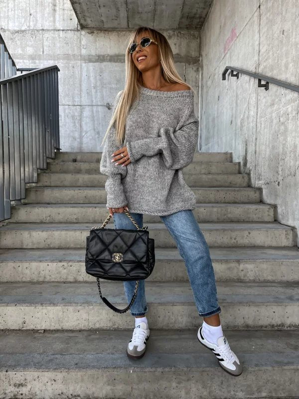 Uda Sweater | Jersey casual cuello ancho