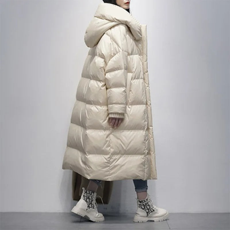 Chaqueta larga acolchada - Cassandra - Amplia chaqueta de plumón