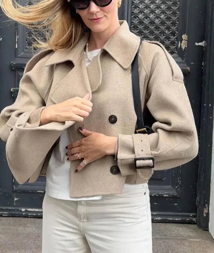 Chaqueta gris de mujer