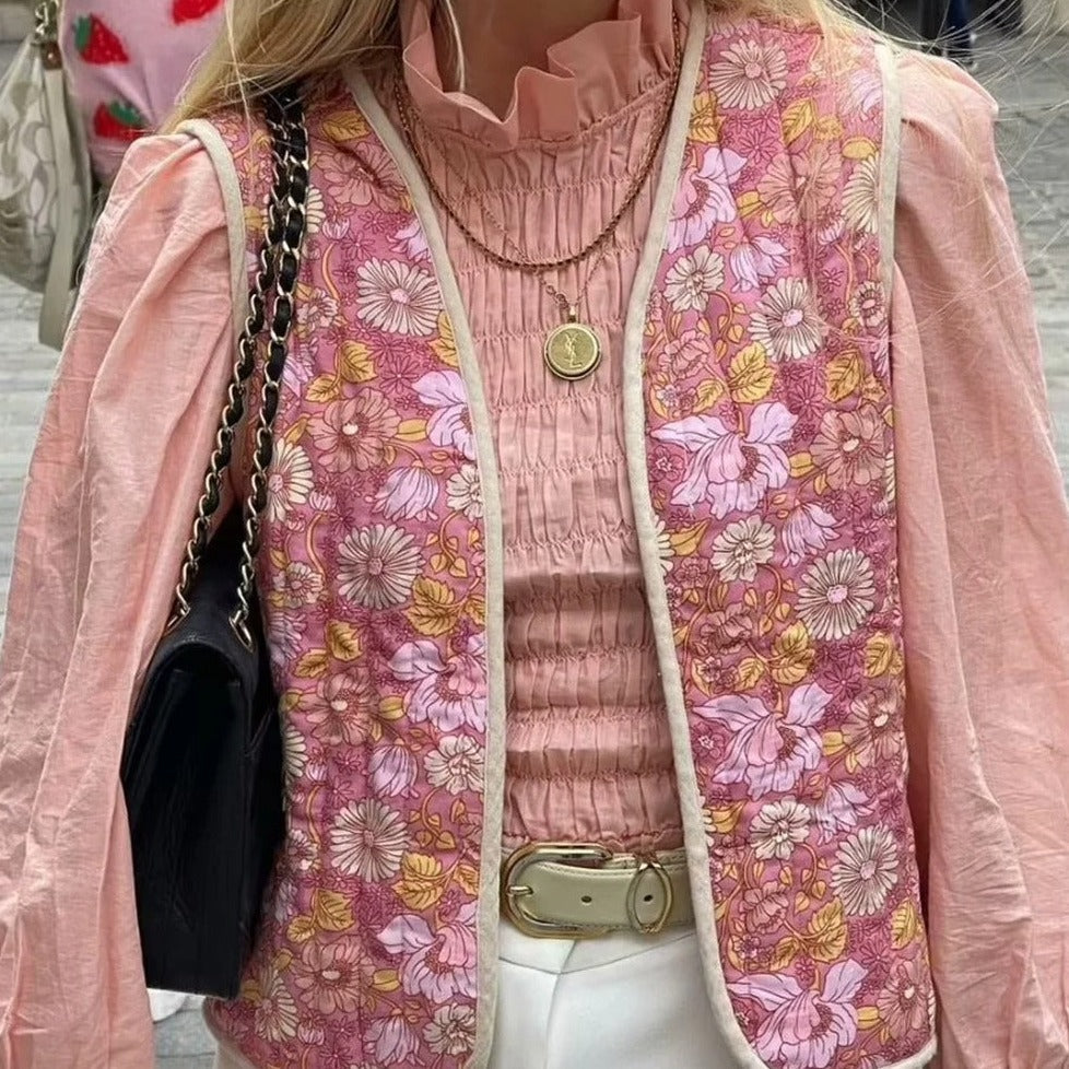 Orana Vest | Chaleco con estampado floral para mujer sin mangas