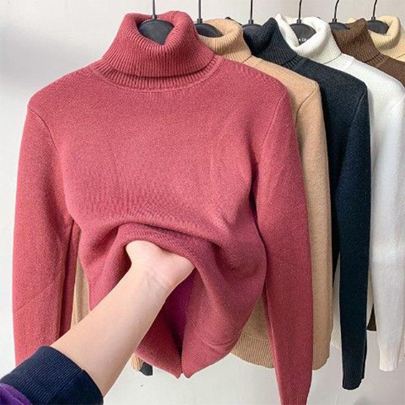 Meila Sweater | Elegante jersey de cuello alto con forro suave