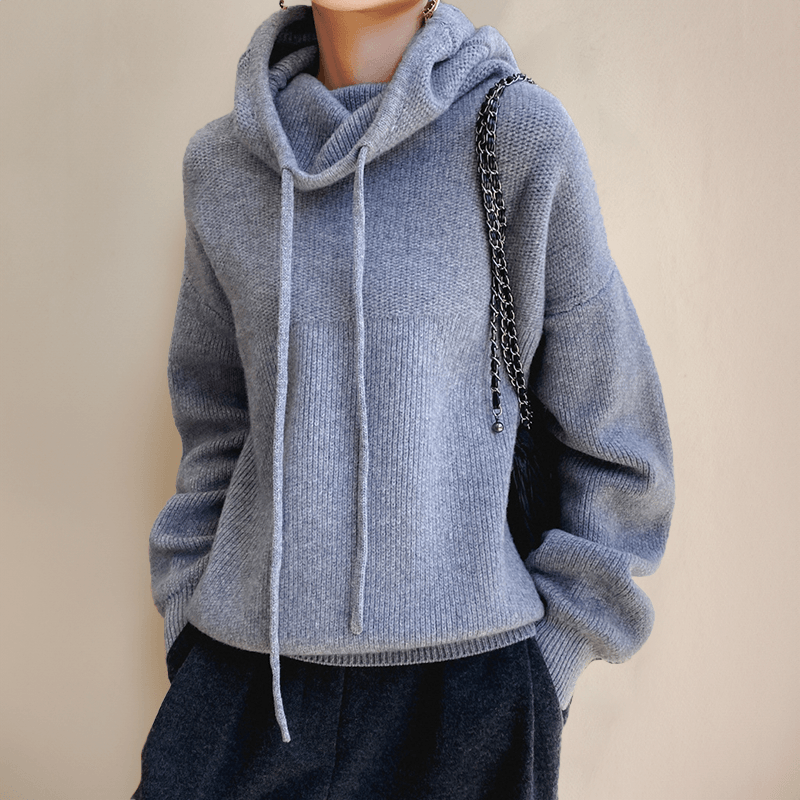 Natividad Sweater | Jersey de mujer en lana Diseño de cuello alto