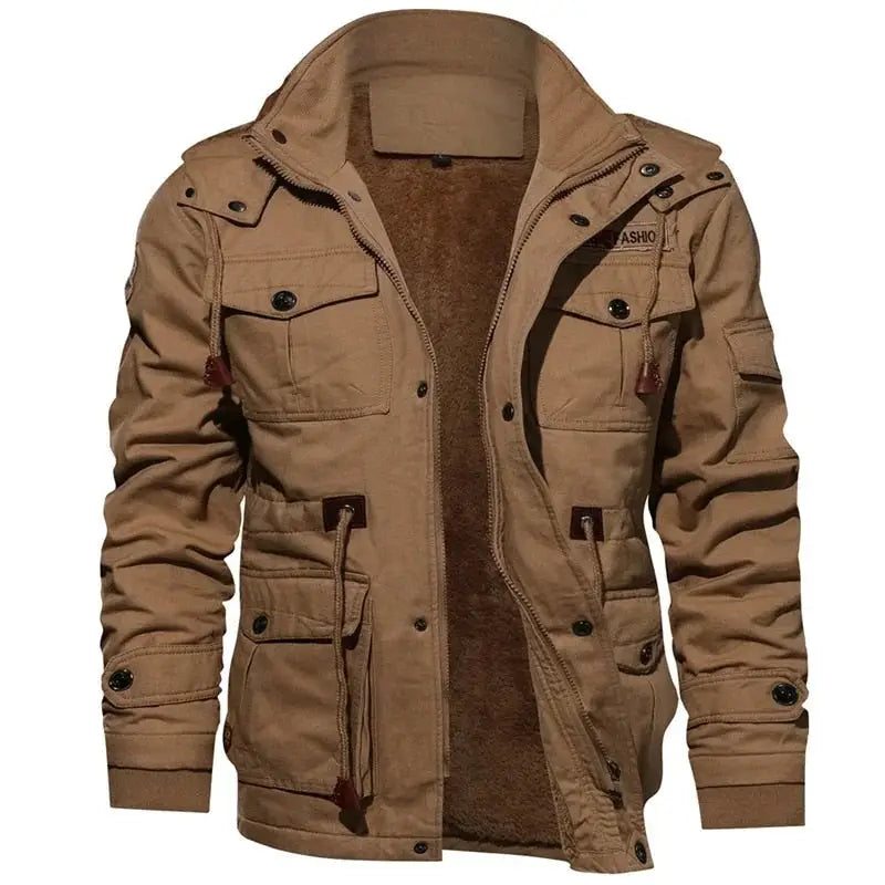 EleganceChaqueta térmica de invierno: calidez y estilo con múltiples bolsillos