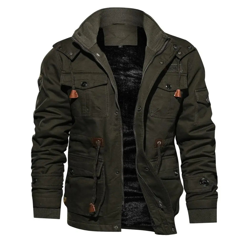 EleganceChaqueta térmica de invierno: calidez y estilo con múltiples bolsillos