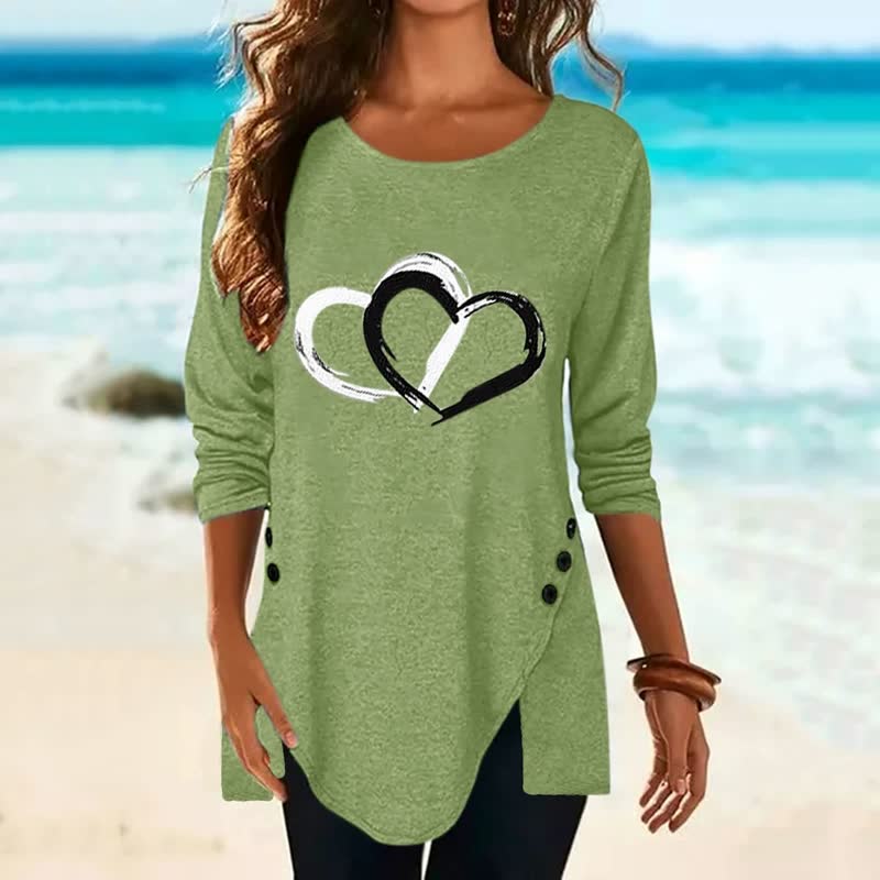 2Hearts™: Camisa cómoda y oversize para mujer