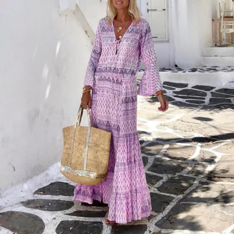 "Amilia" maxi vestido boho