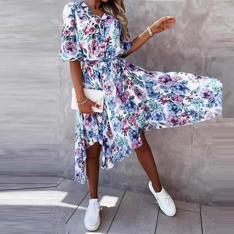 "Fiorela" vestido de diseño de gasa