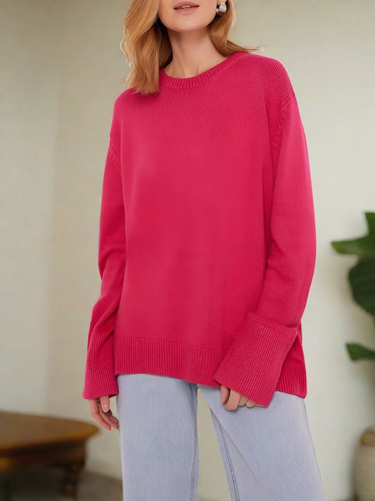Jersey de cuello redondo para mujer