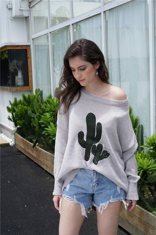 Jersey de cuello redondo para mujer