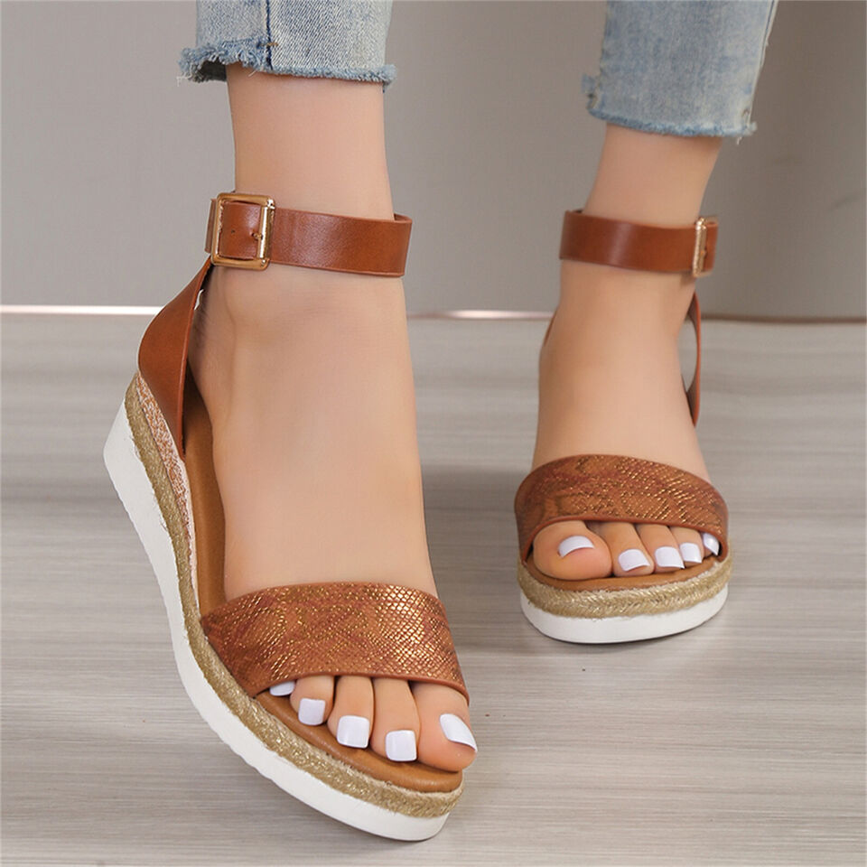 Addison - Sandalias de mujer con diseño de piel de serpiente